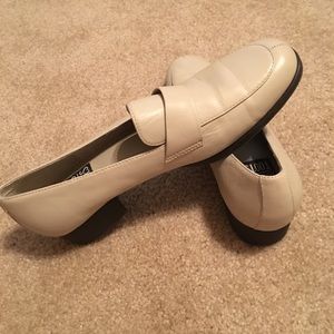Cream colored loafers